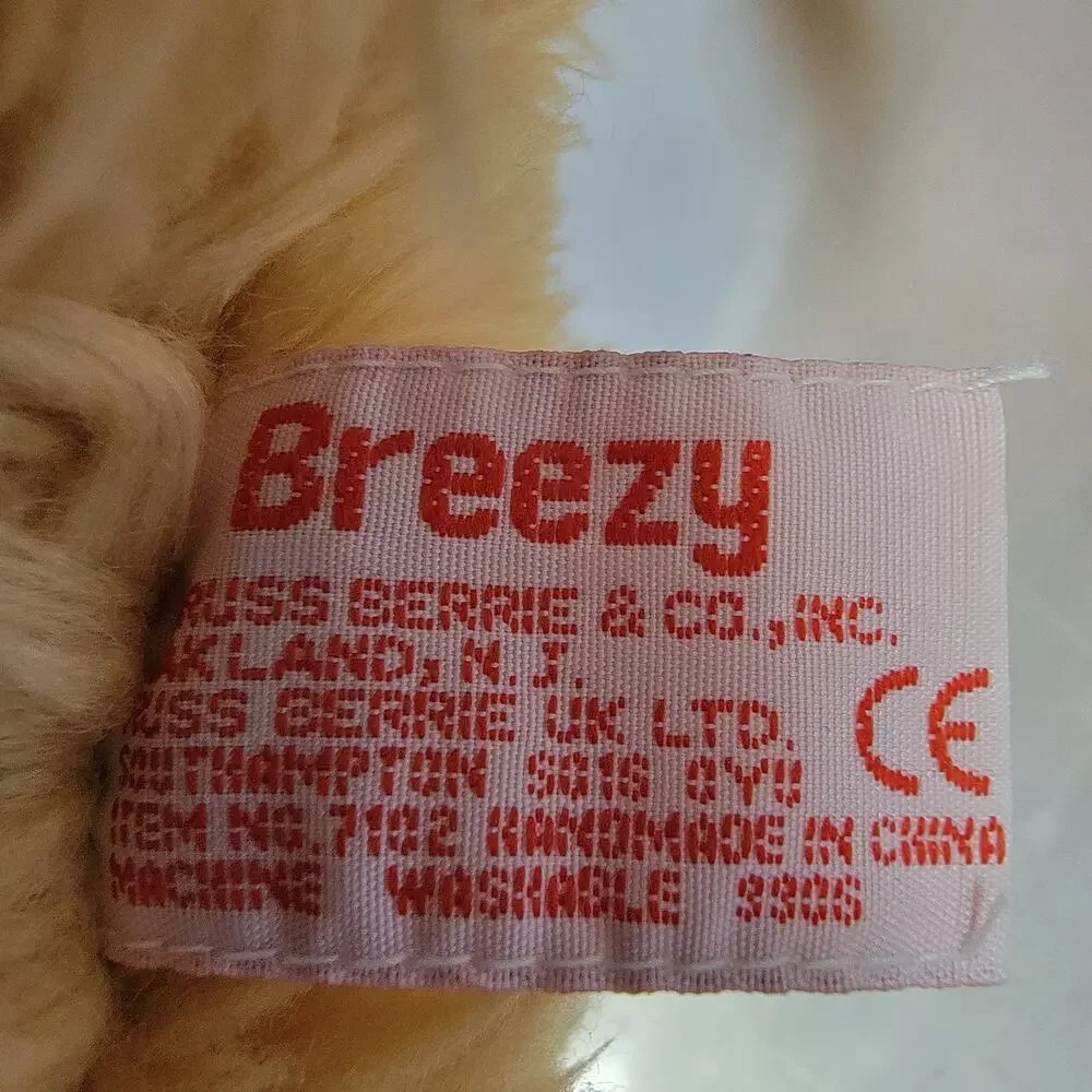 VTG 90s Russ Breezy Teddy‎ Bear 13